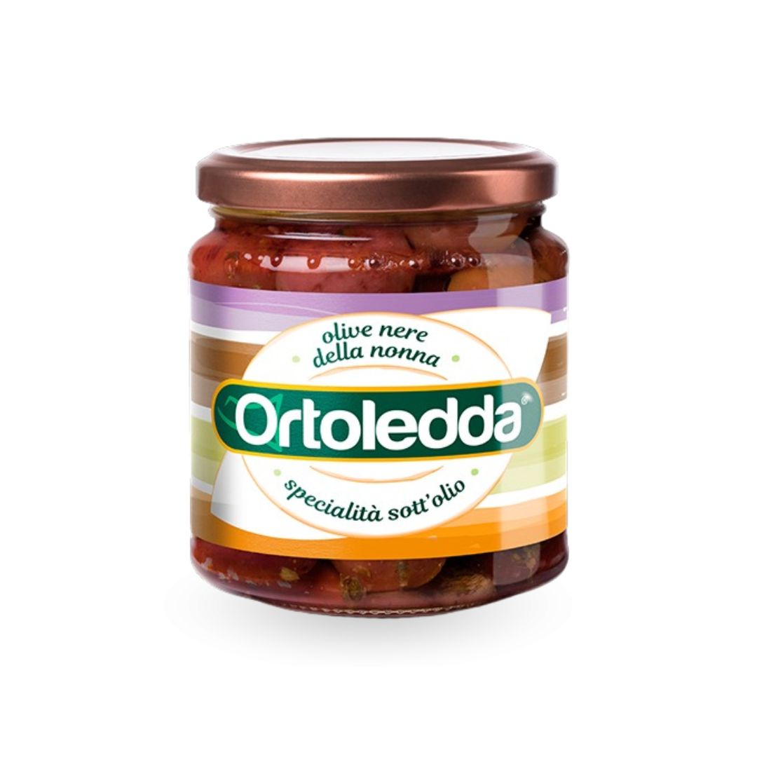 Aceitunas negras "della Nonna" Ortoledda 280 grs