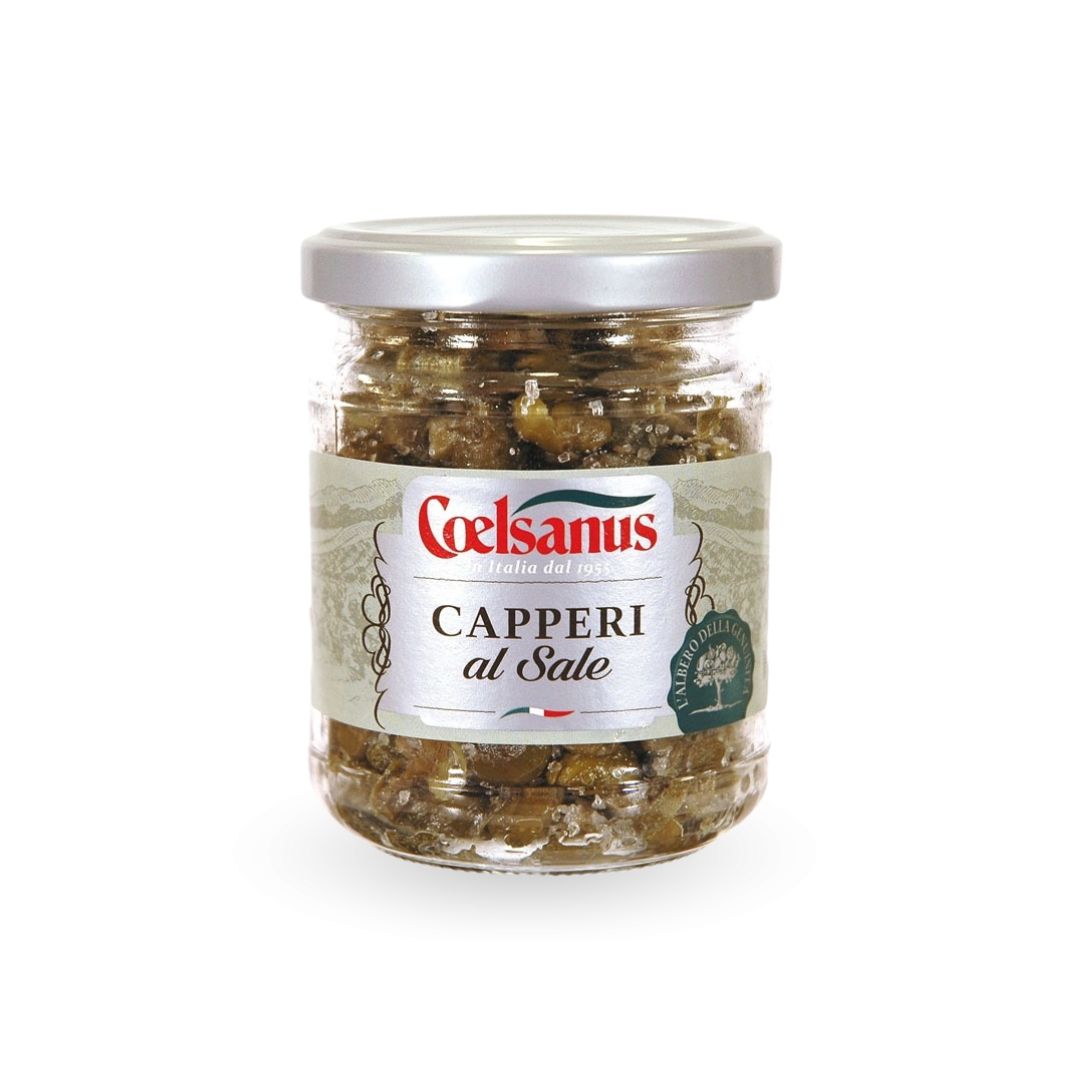 Alcaparras en sal gorda Coelsanus 140 grs