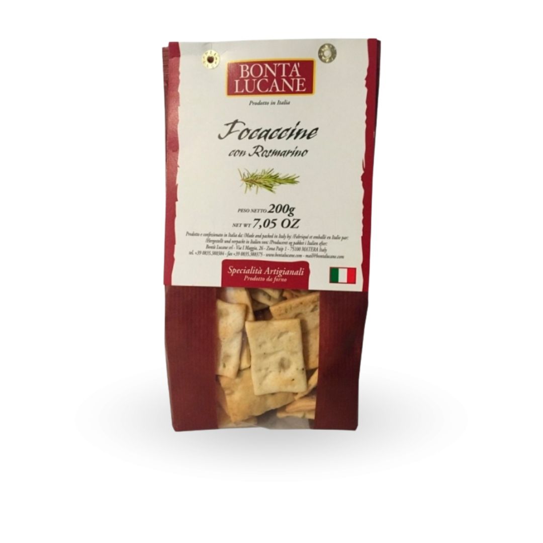 Focaccine Rosmarino Bontá Lucane 200 grs