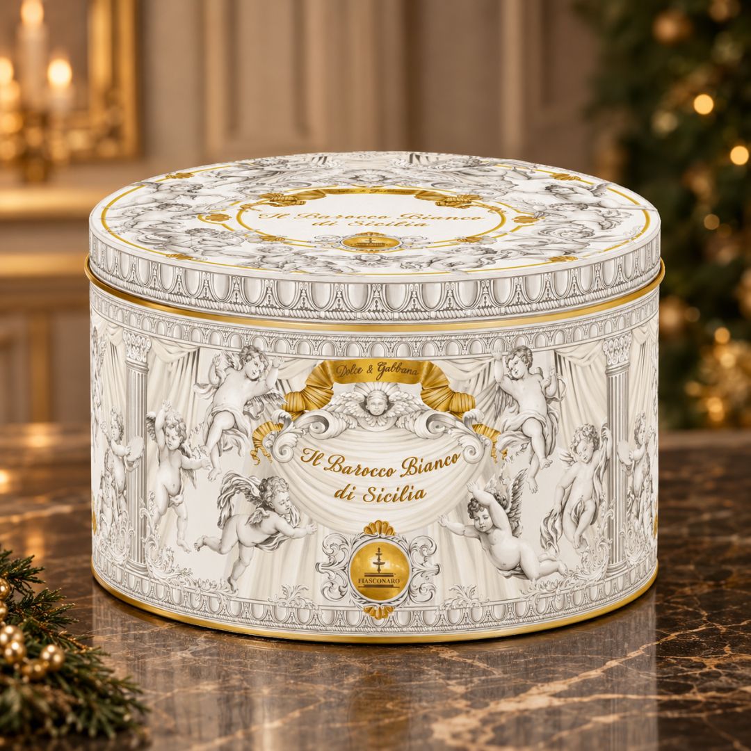 detalle lata Dolce Gabbana Fiasconaro Barocco