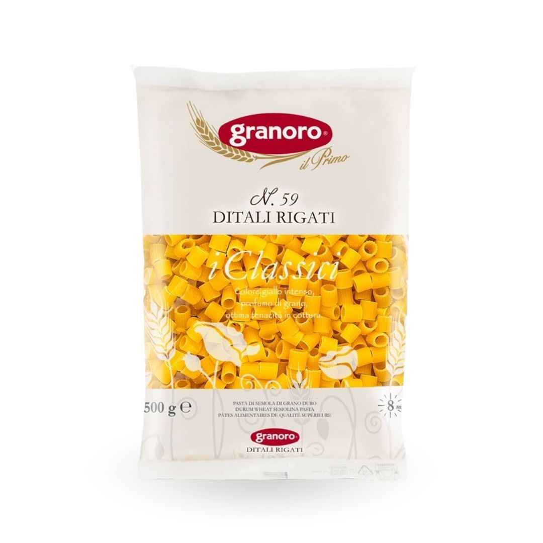 Ditali Rigati Granoro (500g) — Pasta de Sémola 100% Puglia