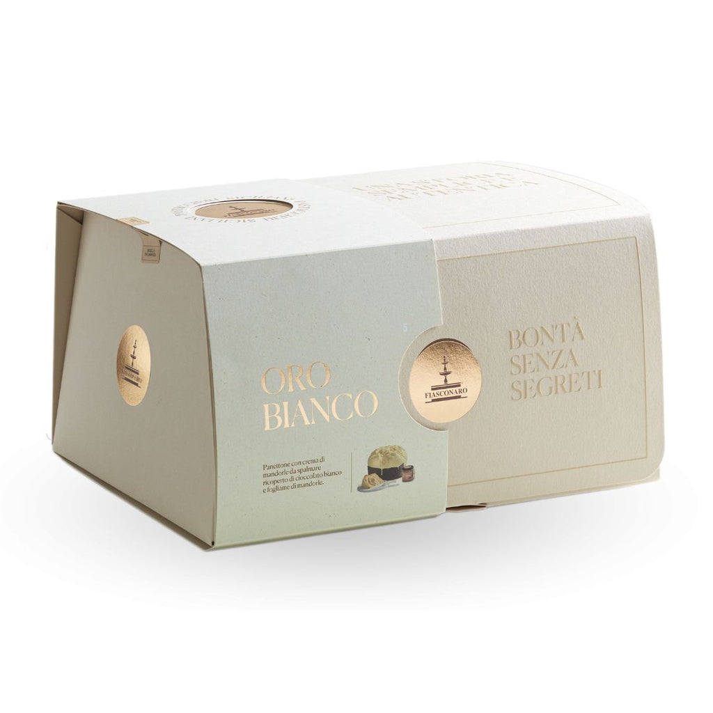 Panettone Fiasconaro Chocolate Blanco Caja