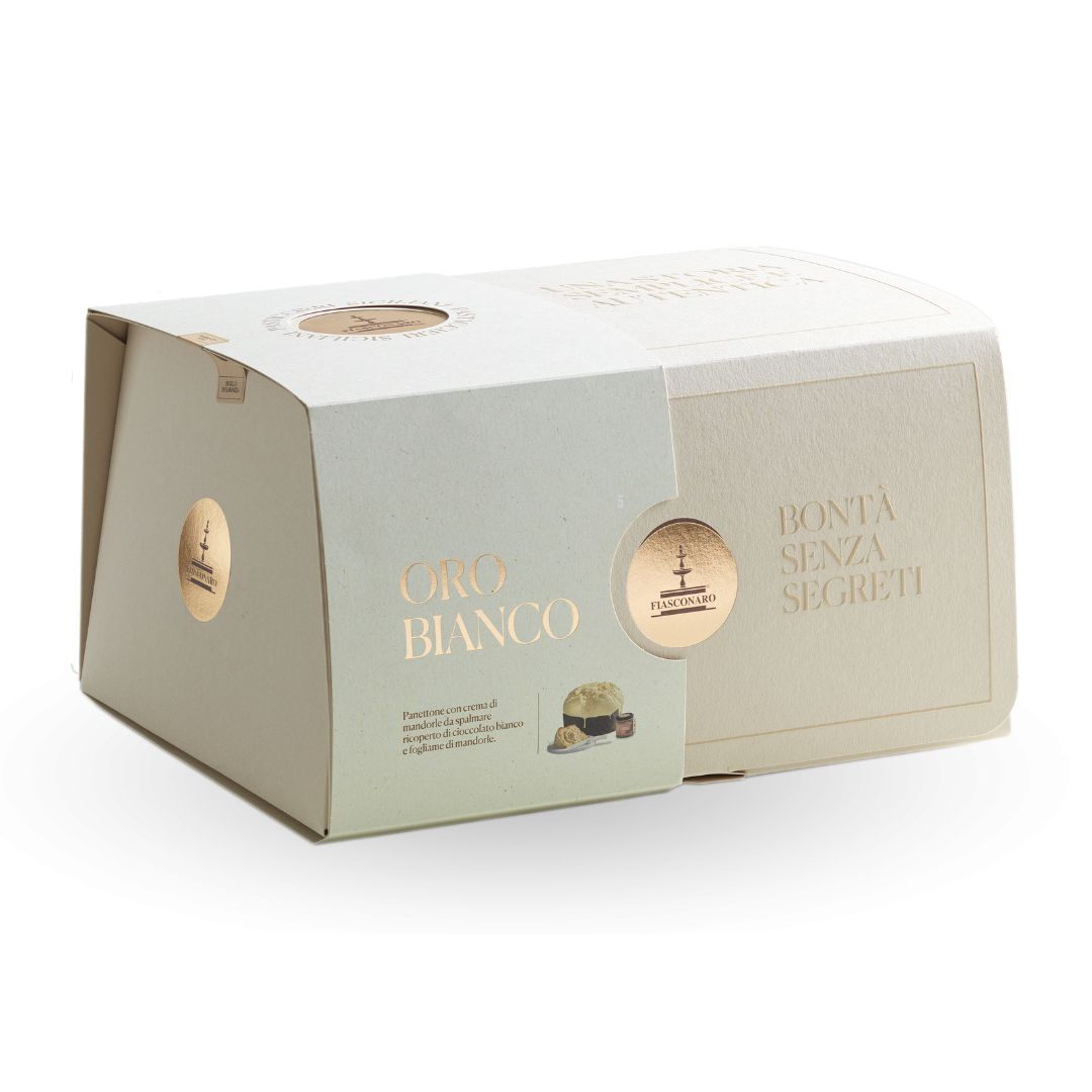 Panettone Fiasconaro Chocolate Blanco Caja