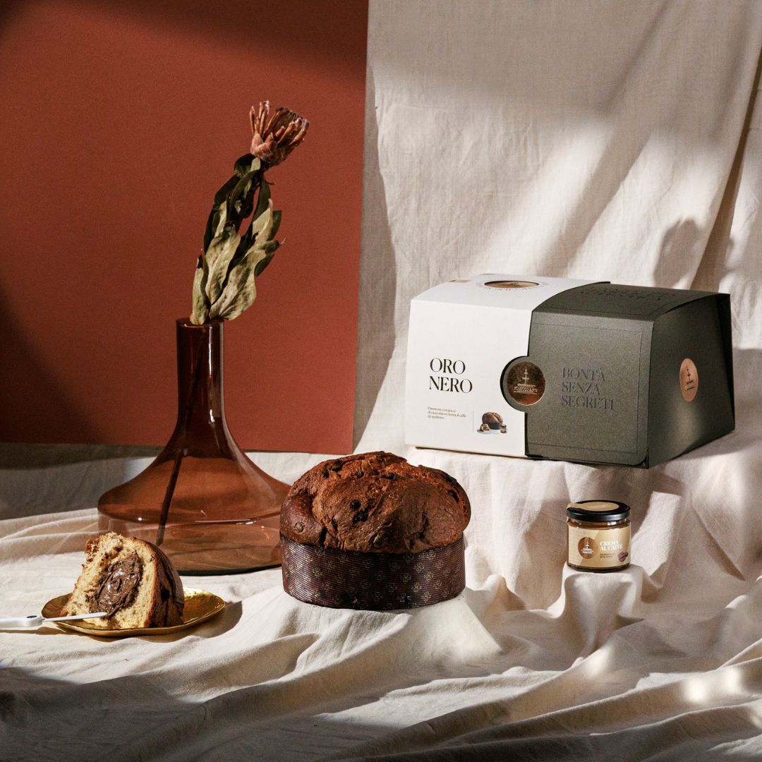 Panettone Fiasconaro Oro Nero sabor Chocolate Negro 1 kilo