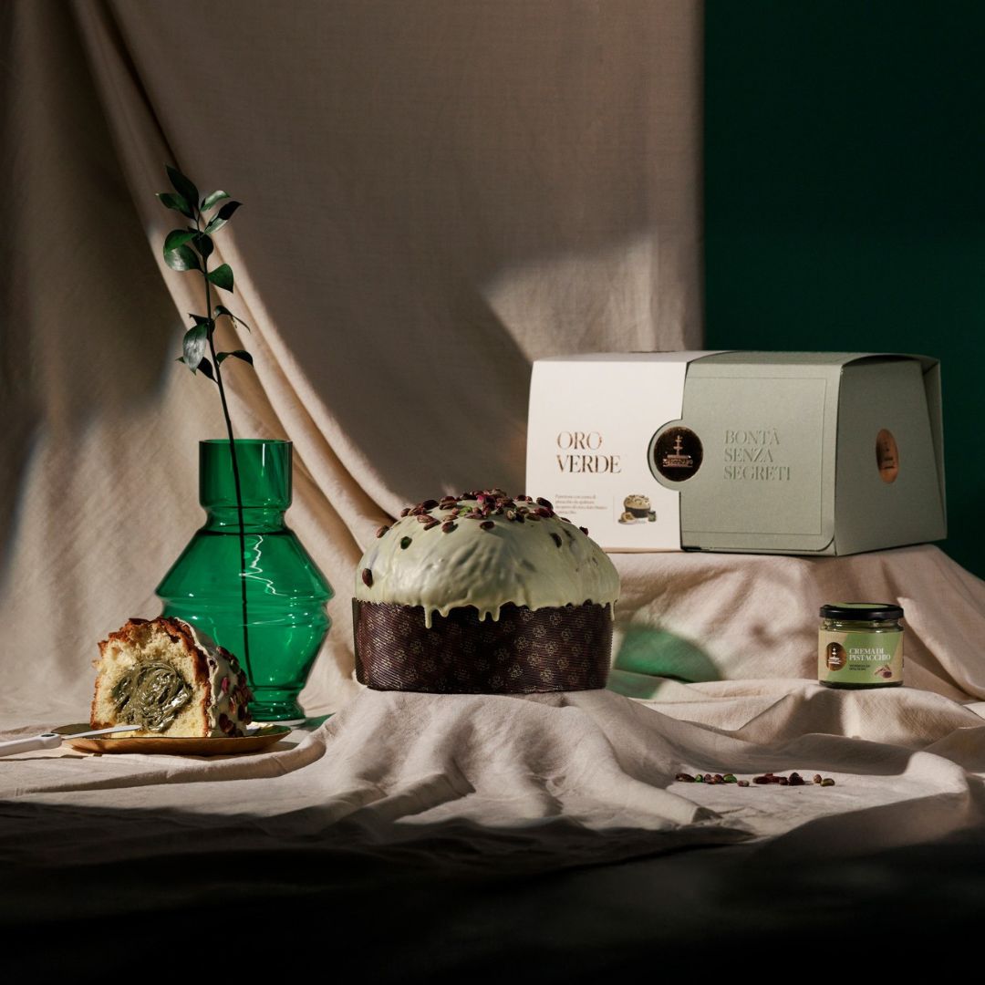 Panettone Fiasconaro Oro Verde sabor pistacho 1 KG