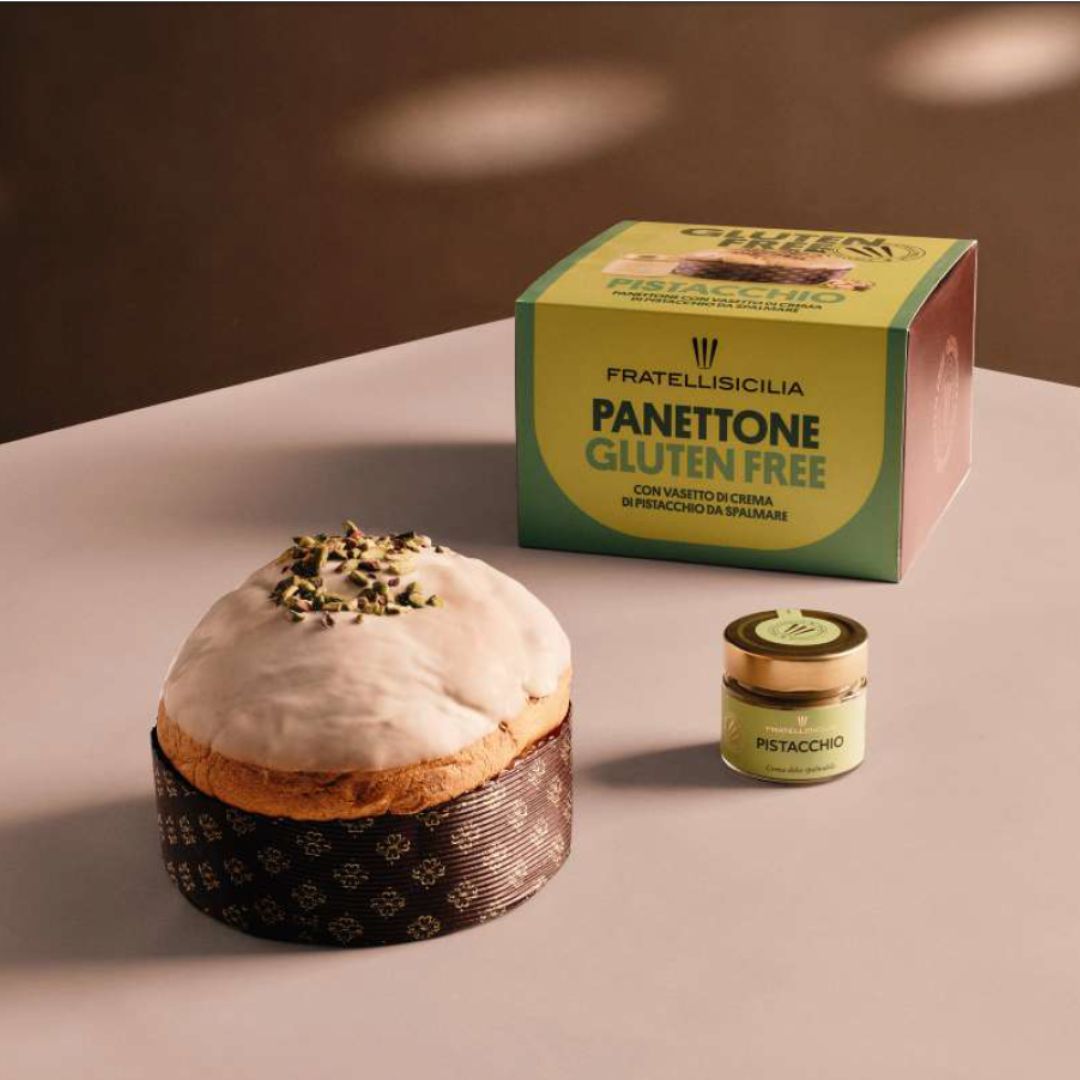Panettone Fratelli Sicilia Sin Gluten Pistacho 500 gr