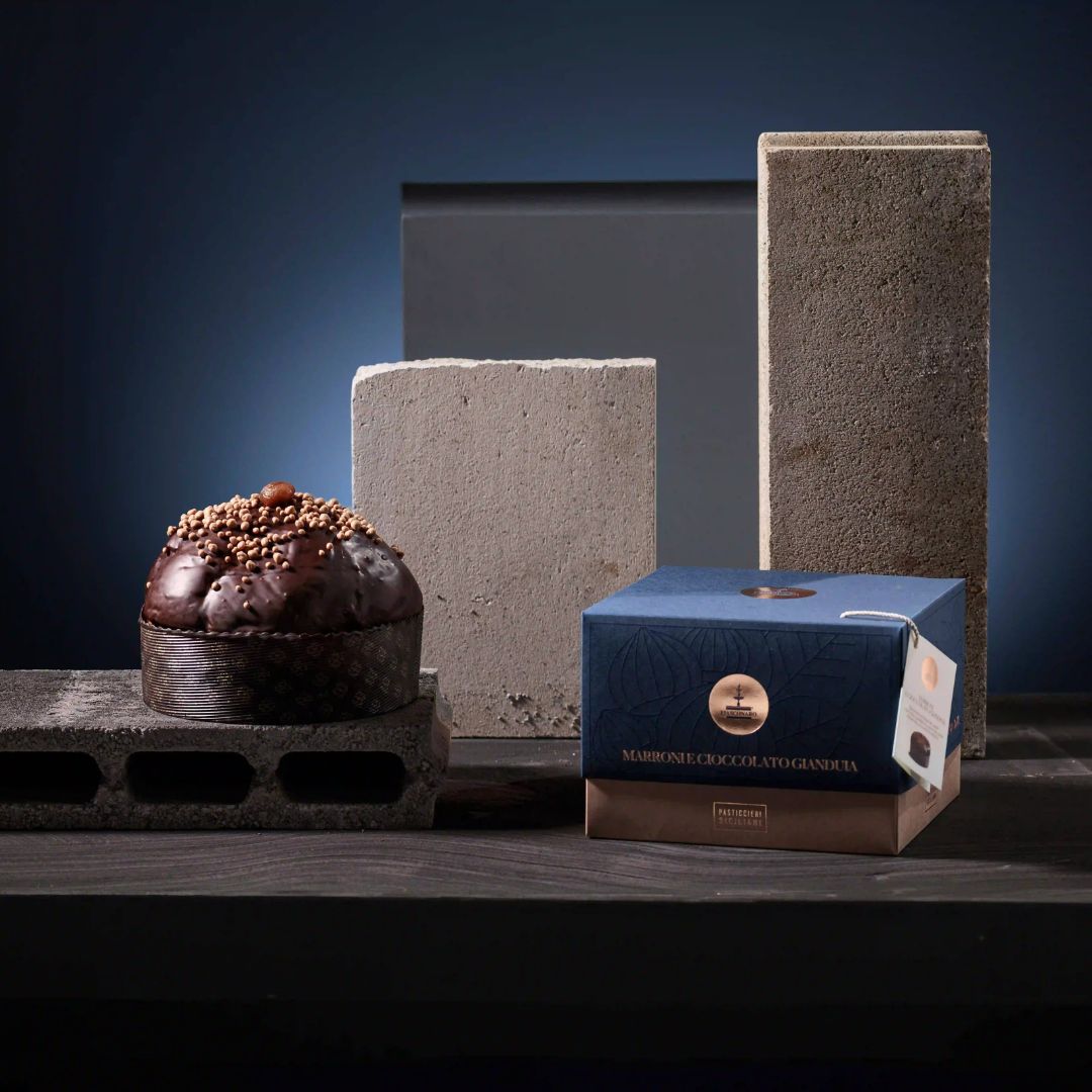 Panettone Marroni e Cioccolato Gianduia Fiasconaro 1kg