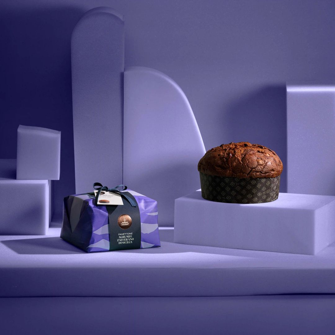 Panettone Agrumi e Zafferano Fiasconaro 1kg con cítricos sicilianos