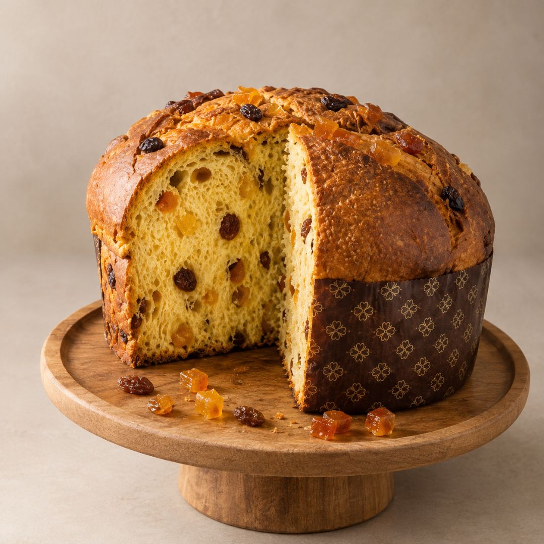 detalle panettone sin gluten cortado