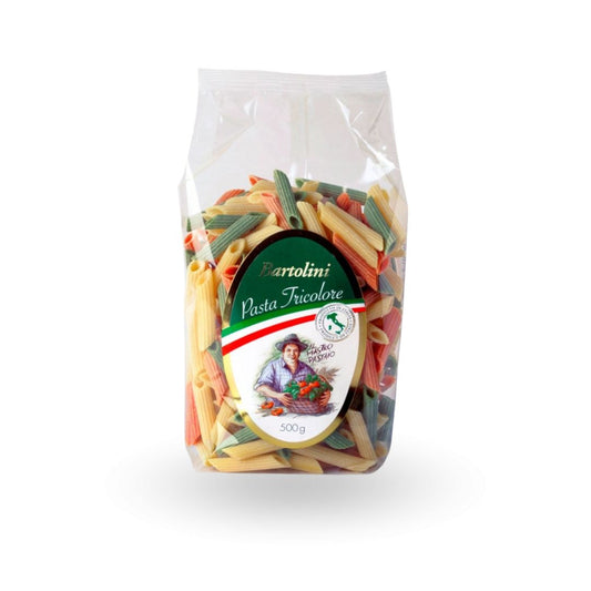 Penne de Sémola Tricolore Bartolini 500 grs