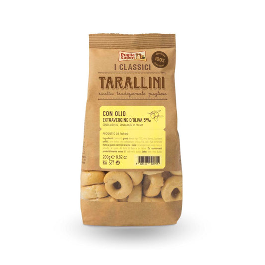 Tarallini Classico con AOVE Puglia Sapori 250 grs