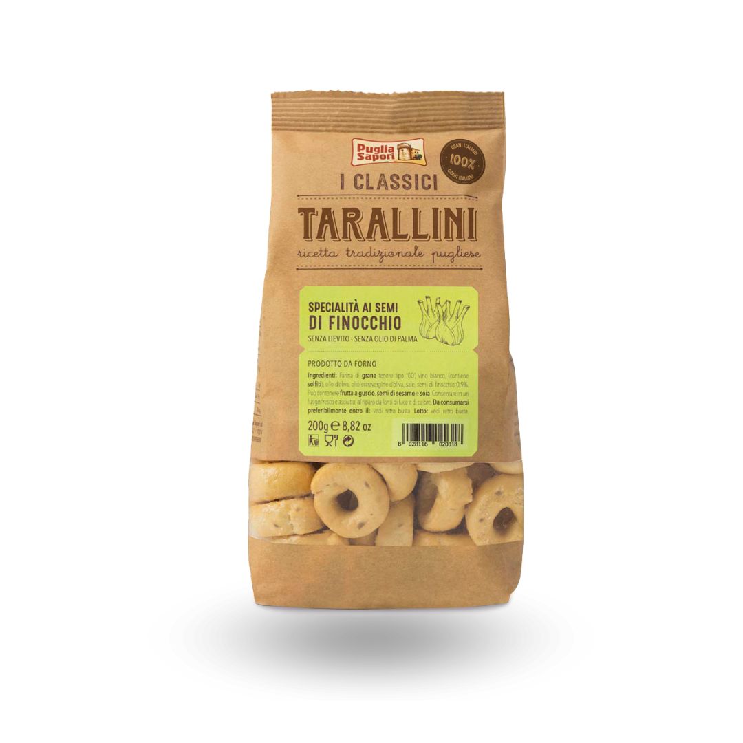 Taralli Finocchio Puglia Sapori  250 grs