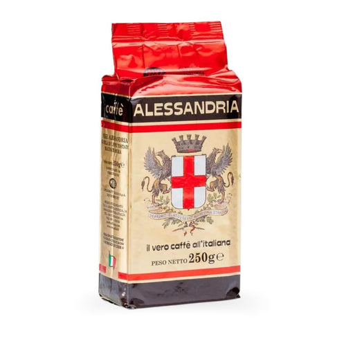Paquete de 250g de Café Mike Alessandria molido, ideal para cafetera italiana o Moka.