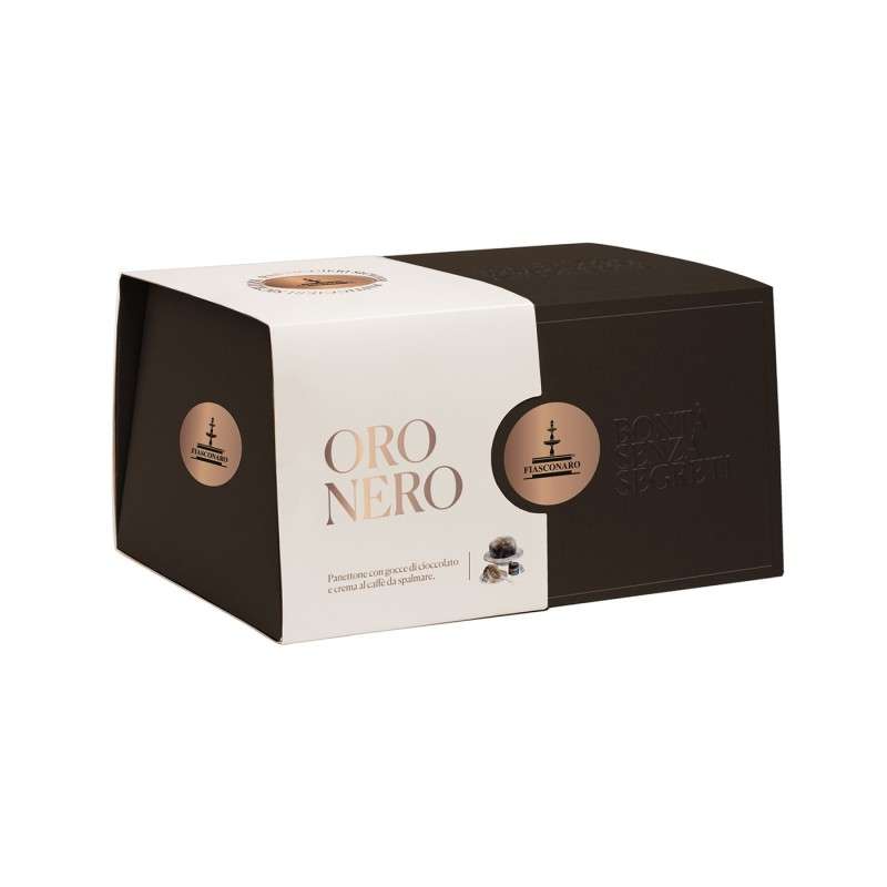 Panettone Fiasconaro Oro Nero sabor Chocolate Negro 1 kilo