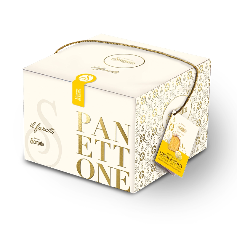 Panettone Scarpato Limone di Sicilia 1 kg - BRUNO GOURMET